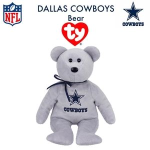 Ty Beanie Babies DALLAS COWBOYS Bear RETIRED